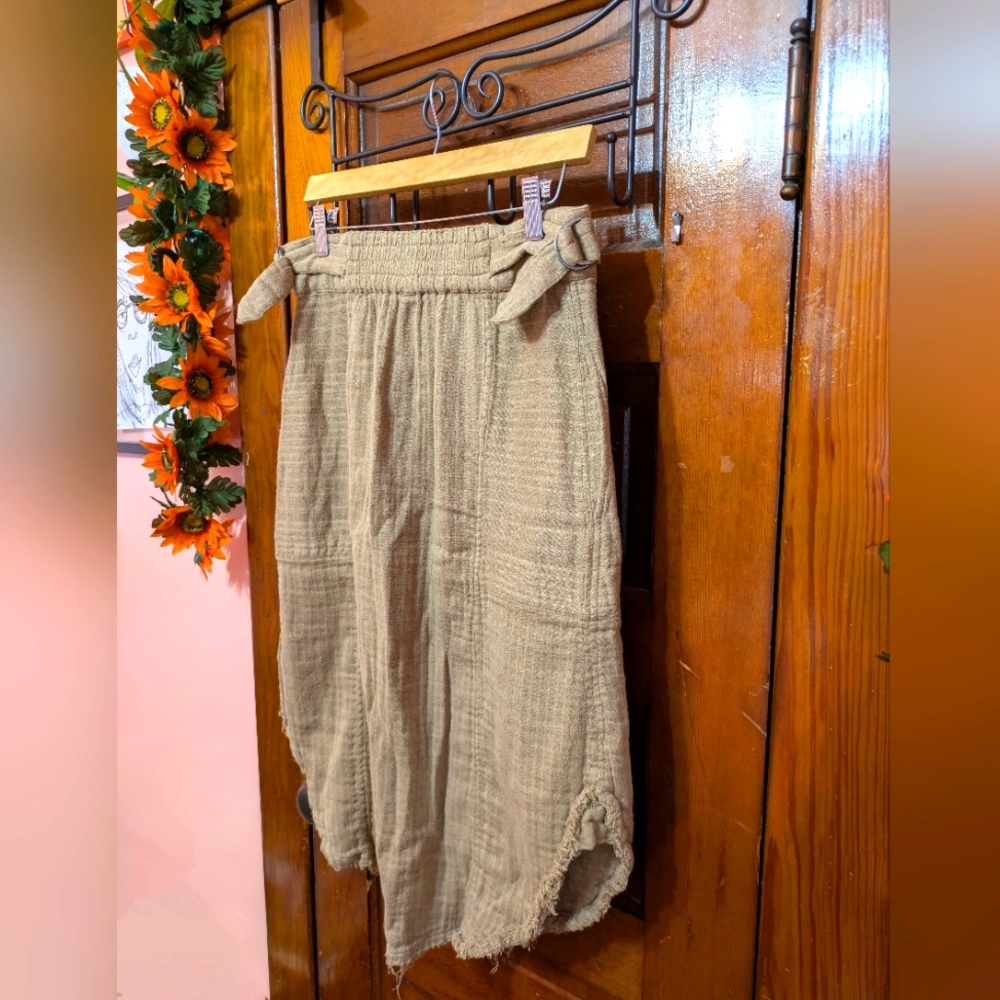 Free People Tan Midi Skirt - Picture 2 of 13